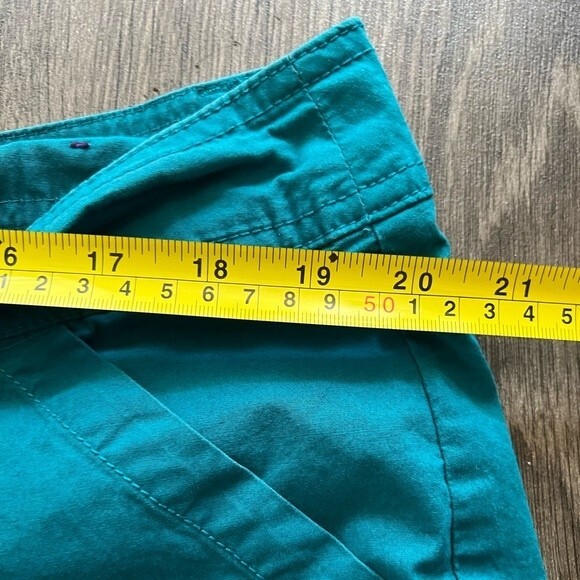 Lane Bryant Teal Turquoise Pedal Bermuda Shorts Capris Women's size 18 - Picture 5 of 7